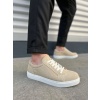 JY165 Elite Bağcıklı Süet Erkek Günlük Sneaker Ayakkabı SBT - Krem