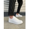 JY165 Elite Bağcıklı Cilt Erkek Günlük Sneaker Ayakkabı CBT - Beyaz