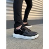 JY155 Warrior Bağcıklı ve Fermuarlı Cilt Süet Erkek Günlük Sneaker Ayakkabı CSBT - Siyah