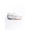 PARIS Bağcıklı Ortopedik Taban Kadın Sneaker Spor Ayakkabı  BT - Beyaz