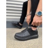 JY151 Boost Bağcıklı Cilt Süet Erkek Günlük Sneaker Ayakkabı CSST - Siyah