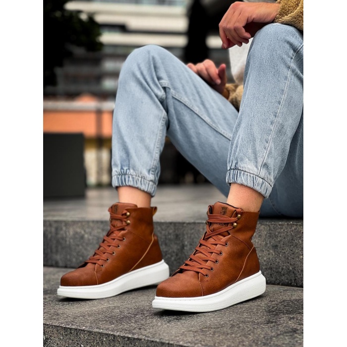 Knack Yüksek Taban Ayakkabı B-080 Taba