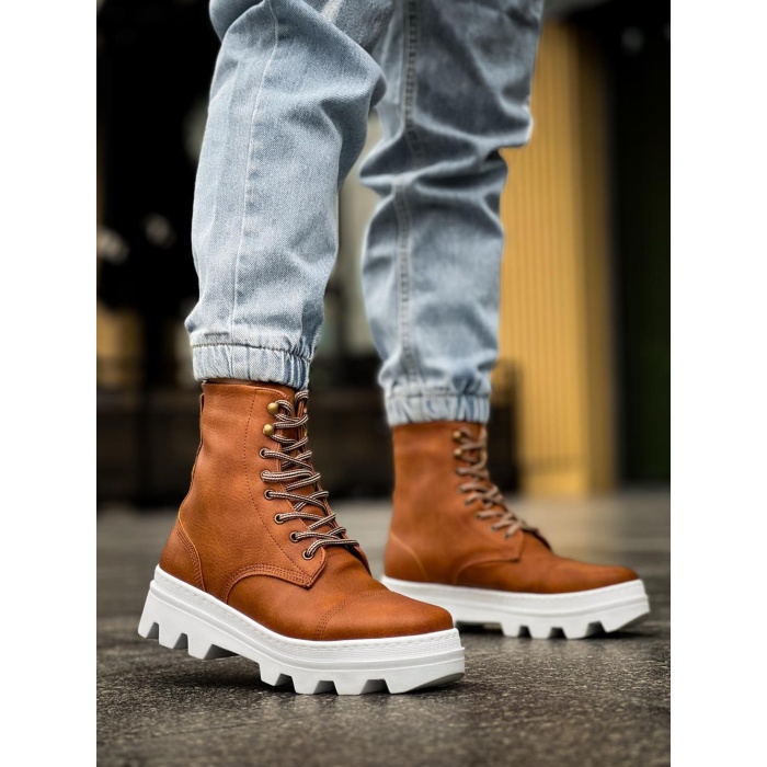 Knack Yüksek Taban Ayakkabı B-023 Taba