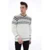 Desenli Kalın Kışlık Erkek Günlük Triko Kazak