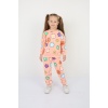 Üç İplik Şardonlu Yıldız Baskılı Kız Çocuk Günlük Takım