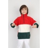 Full Polar Kumaş Yarım Fermuarlı Garnili Erkek Çocuk Günlük Sweatshirt