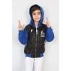 Üç İplik Kapşonlu Fermuarlı İçi Termal Erkek Çocuk Günlük Sweatshirt