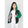 Üç İplik Kapşonlu Fermuarlı İçi Termal Erkek Çocuk Günlük Sweatshirt