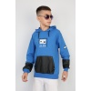 İki İplik Kapşonlu Baskılı Erkek Çocuk Günlük Sweatshirt