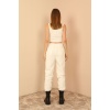 Kadın  Ekru  Pantolon Dört Mevsim