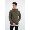 Üç İplik Şardonlu Kumaş Kapşonlu Kanguru Cepli Alttan Çıkmalı Erkek Günlük Sweatshirt