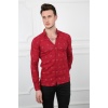 Erkek Günlük Desenli Slim Fit Gömlek