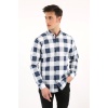Erkek Günlük Büyük Kare Desenli Likralı Gömlek