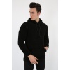 Kapşonlu Kanguru Cepli Erkek Günlük Pelüş Sweatshirt