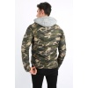 Kamuflaj Desenli Spor Erkek Günlük Şişme Mont