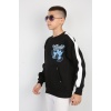 Üç İplik Şardonlu Arka Baskılı Erkek Çocuk Günlük Sweatshirt