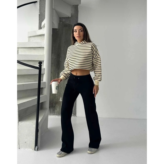 Kadın Modern Siyah Pantolon
