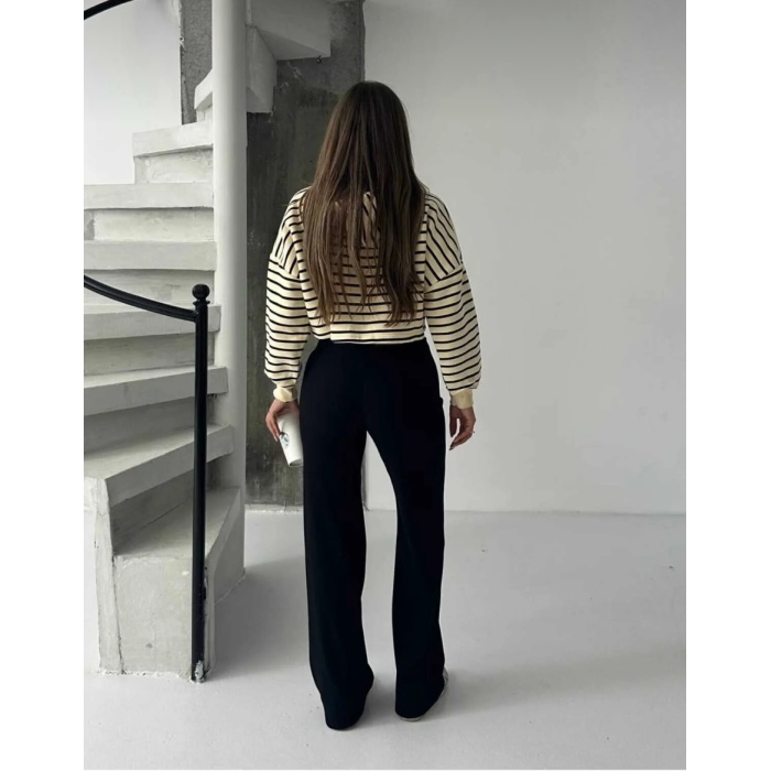 Kadın Modern Siyah Pantolon