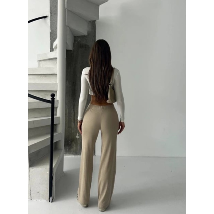 Kadın Modern Bej Pantolon