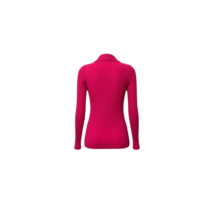 Fitilli V Yaka Düğmeli Kadın Triko Hırka - Pembe