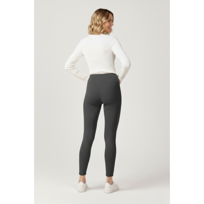 Kadın Kadife Gri Tayt