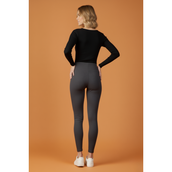 Kadın Fitilli Gri Tayt