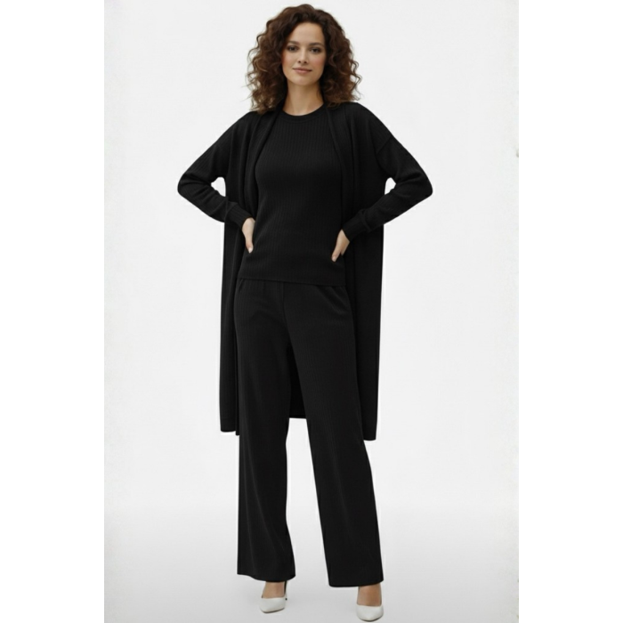 Üçlü takım siyah