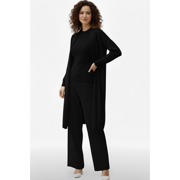 Üçlü takım siyah