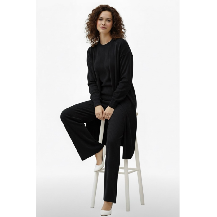 Üçlü takım siyah