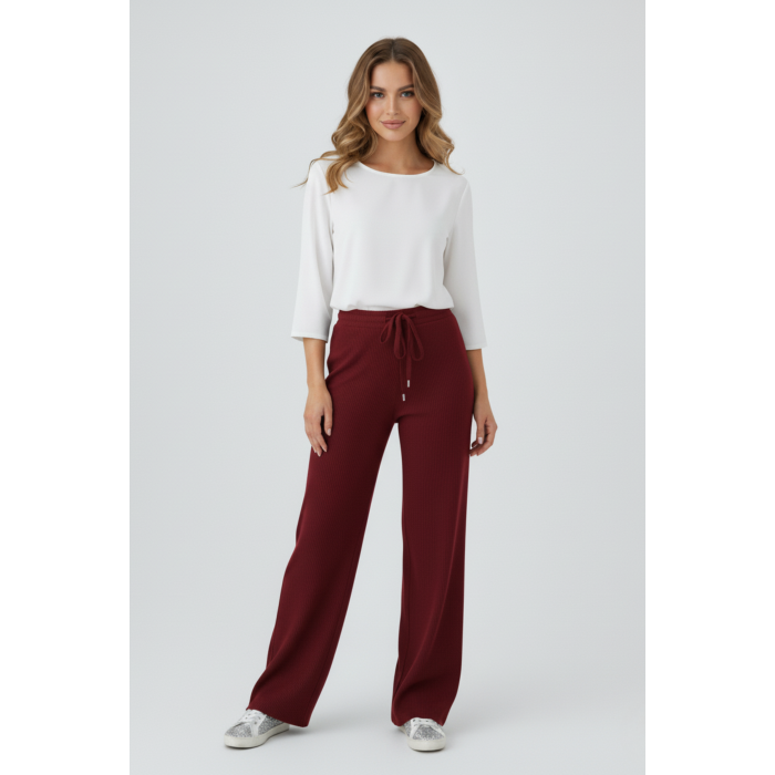 Kadın Modern Bordo Pantolon