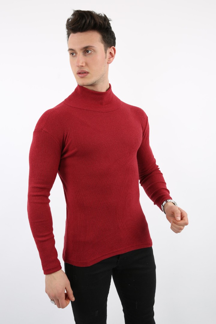 Fitili Likralı Kumaş Erkek Günlük Boğazlı Body