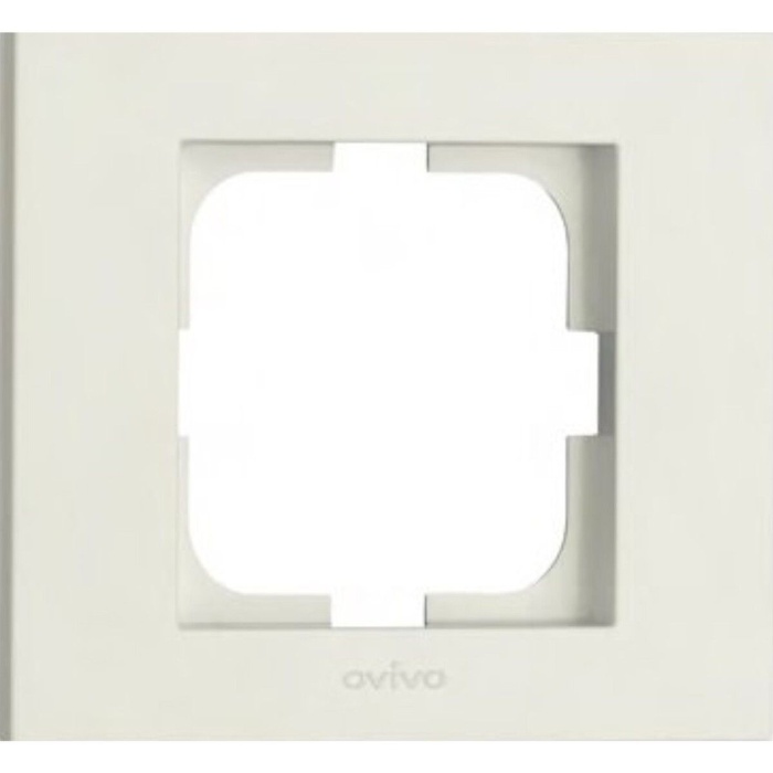 5 Adet Ovivo Grano Beyaz Tekli Çerçeve (anahtar, Topraklı Priz, Vavien, Tv, Telefon, Komütatör)*