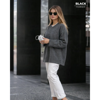 Oversize Triko Kazak – Antrasit Gri