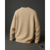 BLACKMOD Ribbed Crewneck Knit – Bej