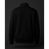 Blackmod Siyah Yarım Fermuarlı Dik Yaka Sweatshirt