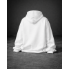 Sadical Beyaz Grafik Baskılı Fermuarlı Kapüşonlu Hoodie