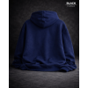 Lacivert Erkek Oversize Fermuarlı Kapüşonlu Sweatshirt