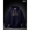 Noel Temalı Kapüşonlu Sweatshirt – Lacivert