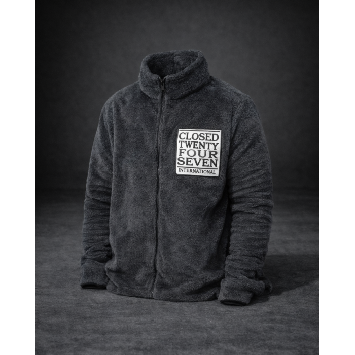 Closed Twenty Four Seven Antrasit Peluş Fermuarlı Polar Ceket