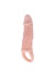 18 Cm Uzatmalı 3 Cm Dolgulu Testis Halkalı Penis Kılıfı