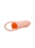 Breyden 16 Cm Testis Halkalı 3 Cm Dolgulu Silikon Penis Kılıfı
