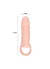 Breyden 16 Cm Testis Halkalı 3 Cm Dolgulu Silikon Penis Kılıfı