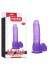 Mor Jel Dokulu Dildo Penis 17Cm