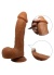Realistik Vantuzlu Melez Dildo Penis