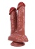 Seks Shop İstanbul 21 Cm Kahverengi Çiftli Dildo