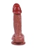 21 Cm Kahverengi Çiftli Dildo 1