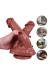 Seks Shop İstanbul 21 Cm Kahverengi Çiftli Dildo