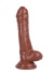 18 Cm Kahverengi Dildo 0