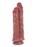 26.5 Cm Kahverengi Çiftli Dildo 1