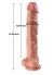 Uzaktan Kumandalı Şarjlı Realistik Penis Döner Başlı 25.5 Cm